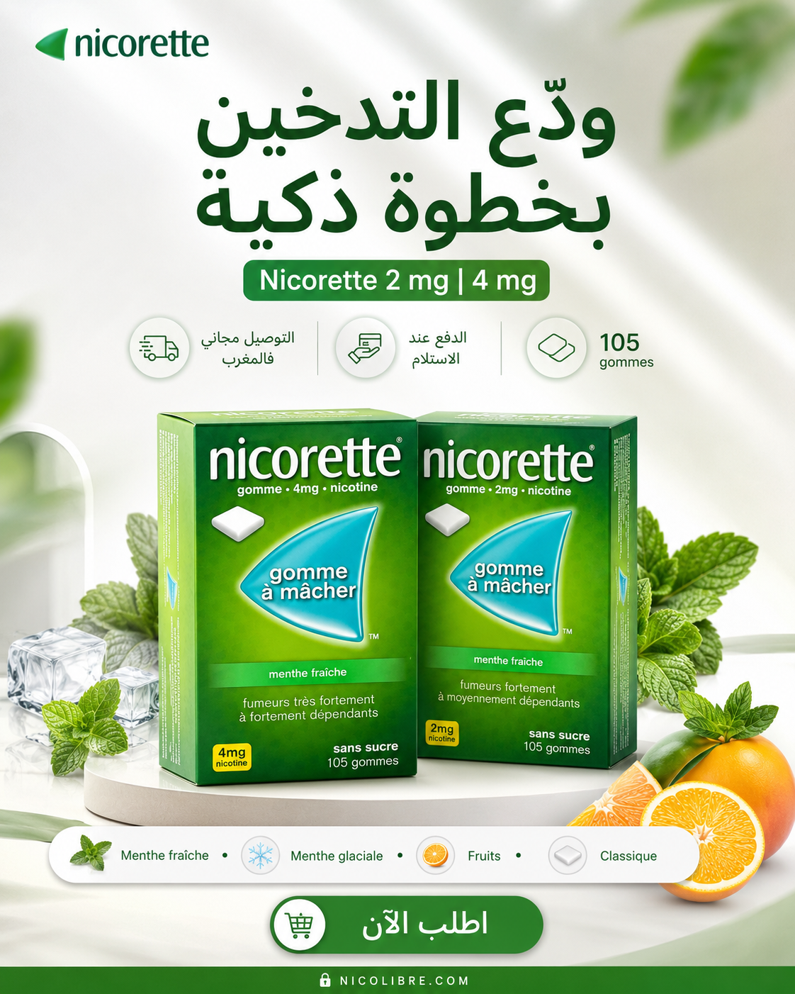 Nicorette Boite de 105 Gommes